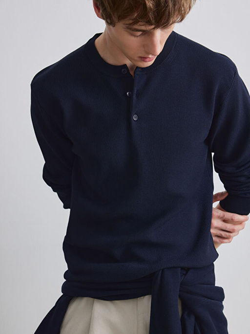 Bisiklet Yaka Erkek Triko Kazak