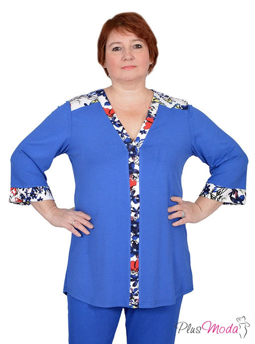 Туника Модель №198 размеры 44-80 - Plusmoda фото 2