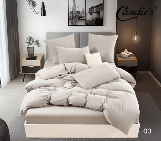 КПБ Candies Бархат Сатин с простыней на резинке по кругу CANBSR03 1.5 спальный