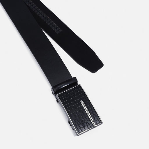Ремень мужской, ширина 4 см, автомат, пряжка металл, цвет чёрный - Simaland фото 2