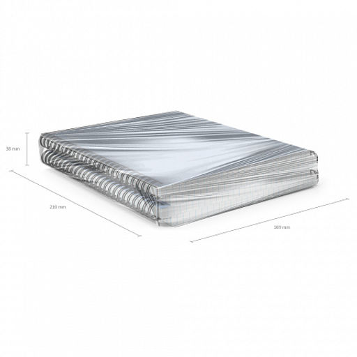 Цена за 2 шт. Тетрадь общая с пластиковой обложкой на спирали ErichKrause Symbol, голубой, A5, 80 листов, клетка фото 6