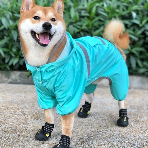 Комбинезон для собак, демисезонный с козырьком, размер 3ХL (ДС 50, Ог 67, ОШ 51 см), голубой 93812 - Simaland фото 14