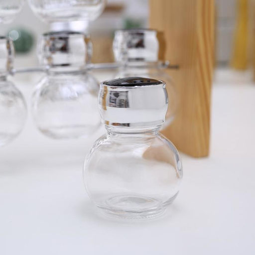 Набор для специй на подставке «Эко», 8 предметов: 100 мл, стекло