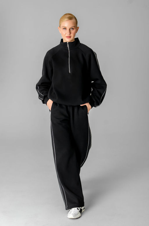 Арт. 2914 Костюм с начесом женский 44-52 (5 шт) Цвет:черный