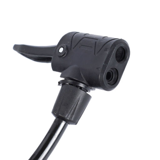 Насос ножной с манометром COMIRON FUJIN 2, стальная рама, алюминиевый цилиндр Presta-Schrader-Dunlop, 8,3 бар. Два поршня. /уп 10 - ГалеонТрейд фото 6