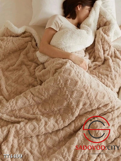 Мягкий плюшевый плед, 200*230 см