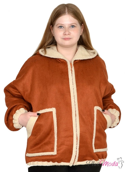 Дубленка-куртка Модель №1791 размеры 44-84 - Plusmoda фото 2