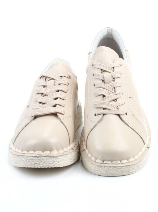 03-XKL22-033 BEIGE Полуботинки женские (натуральная кожа)