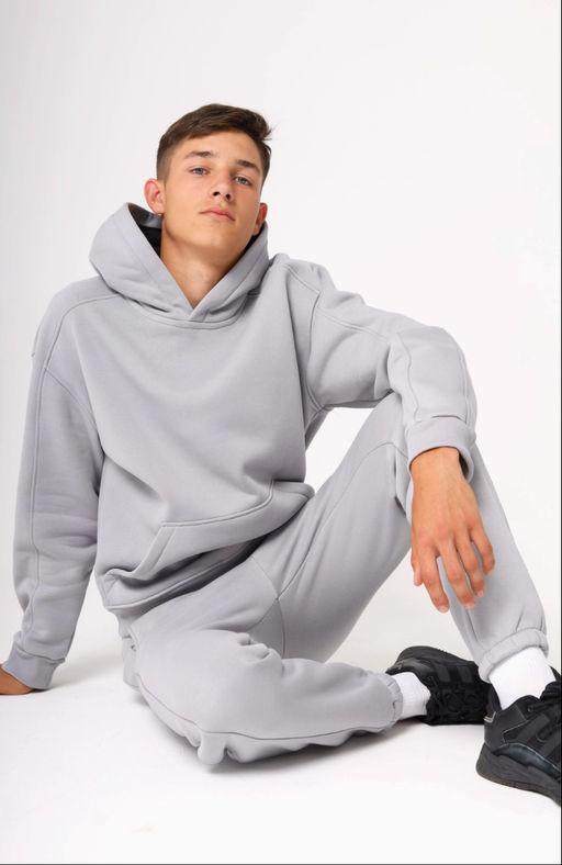 Худи утепленное мужское, грей - Inzibe фото 2