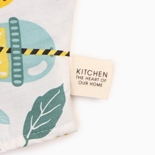 Варежка-прихватка Этель Лимонад 20х28 см, 80% хл, 20% пэ, сатин 110 г/м2  фото 4