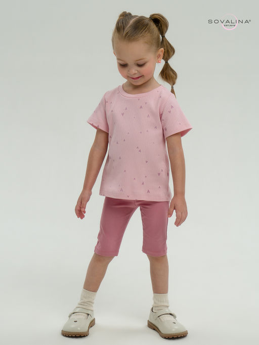 Костюм Актив лиловые сердечки-сухая роза - Sovalina фото 26