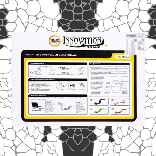 Животное радиоуправляемое Змея, свет, работает от аккумулятора, цвет черный - Simaland фото 8