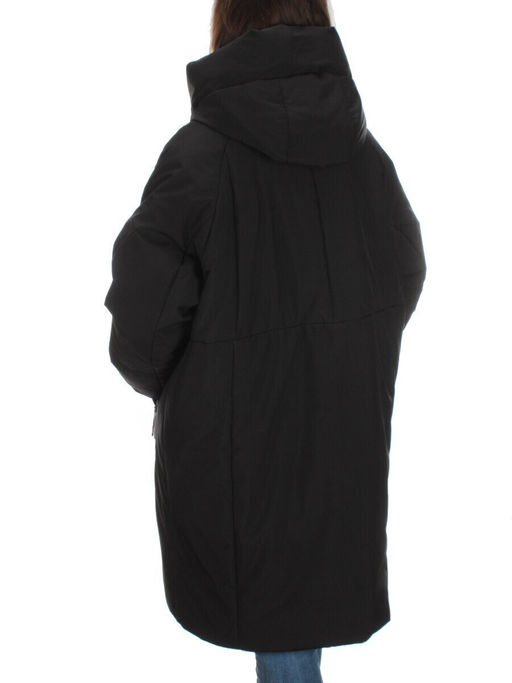 M-9097 BLACK Пальто зимнее женское CORUSKY (верблюжья шерсть)