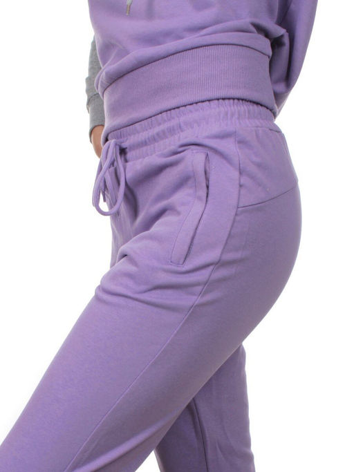 NOE103 VIOLET/GRAY Костюм спортивный женский (хлопок 90%, полиэстер 10%) - Fashion фото 8