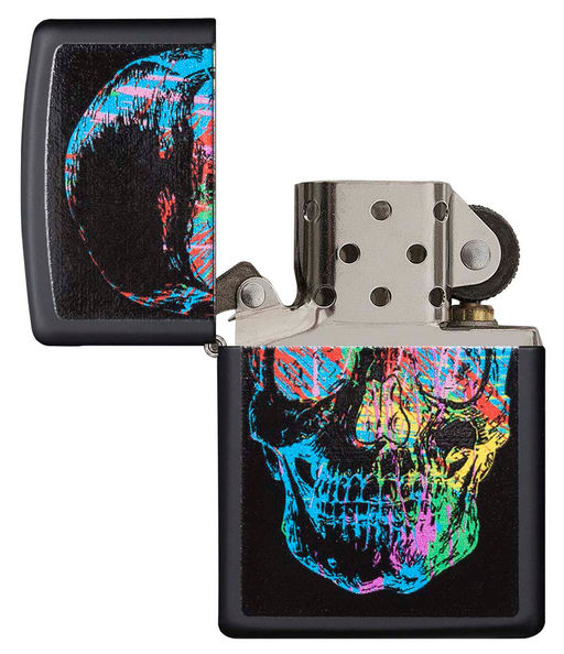 Зажигалка ZIPPO Цветной череп | Skull Design 28042  фото 3