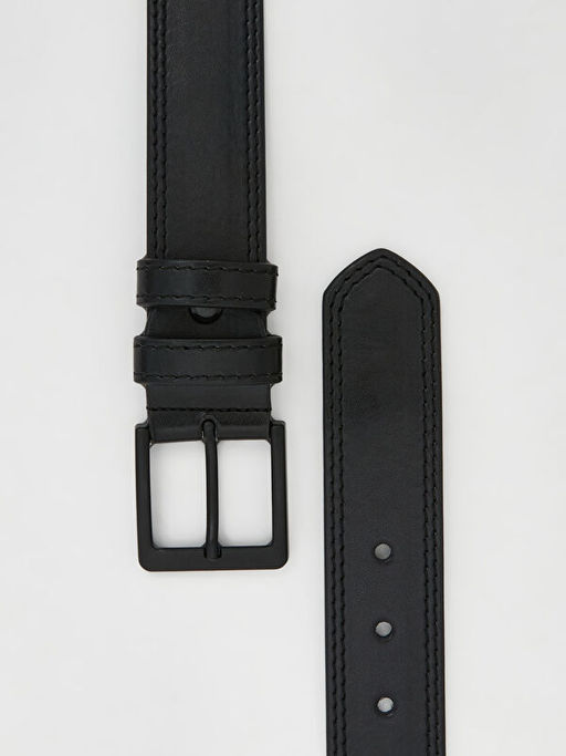 Deri G?r?n?ml? Erkek Kemer