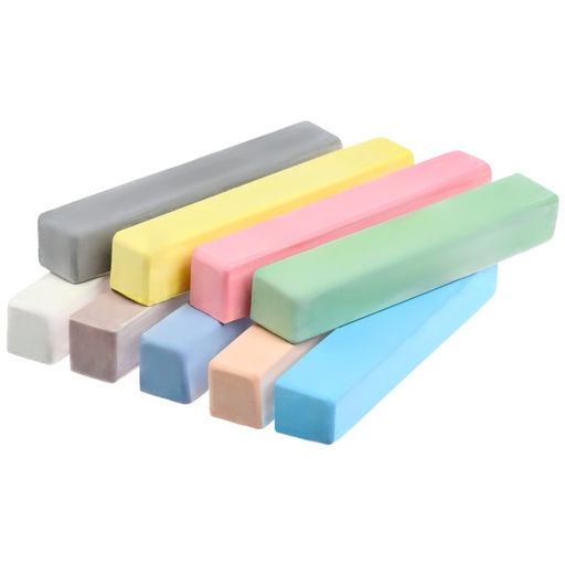 Цена за 4 шт. Мелки цветные школьные 9 шт. «Тачки»