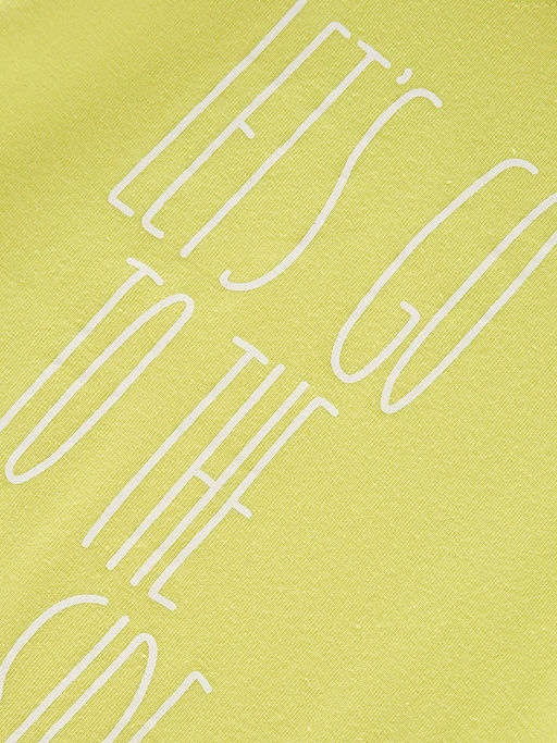 Футболка с принтом UD 0863 желтый - Mini maxi фото 4