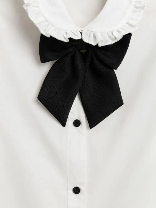 ACOOLA / Блузка детская для девочек Anatilda белый  фото 3