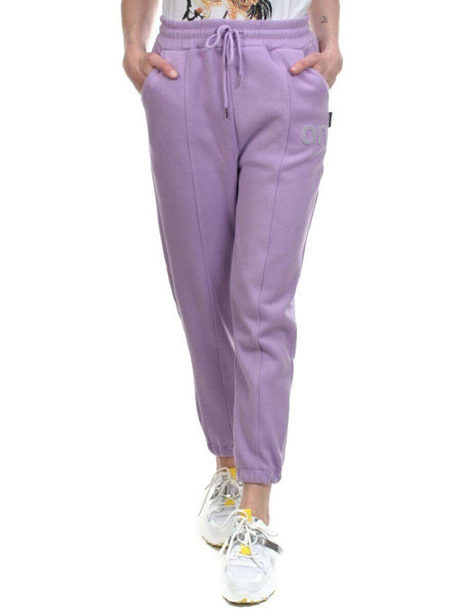 08 LILAC Брюки спортивные женские на флисе (100% хлопок) 7986