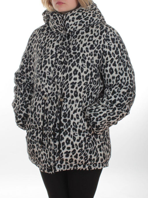 SJ 2251 GRAY/LEOPARD Куртка зимняя женская (200 гр. холлофайбер) - Fashion фото 5