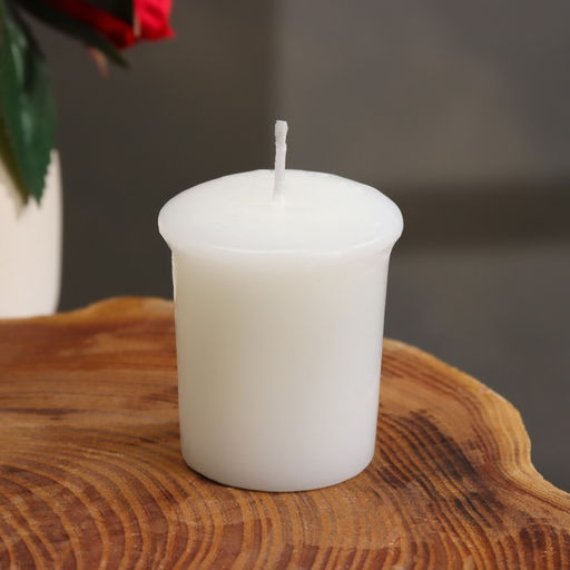Цена за 3 шт. Свеча ароматическая Clean cotton, чистый хлопок, 5×4.5 см