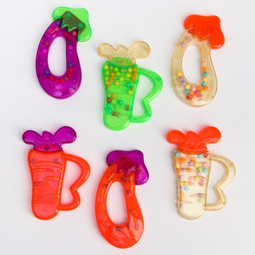 Погремушка Крошка Я «Яркие овощи», от 3 мес., виды МИКС