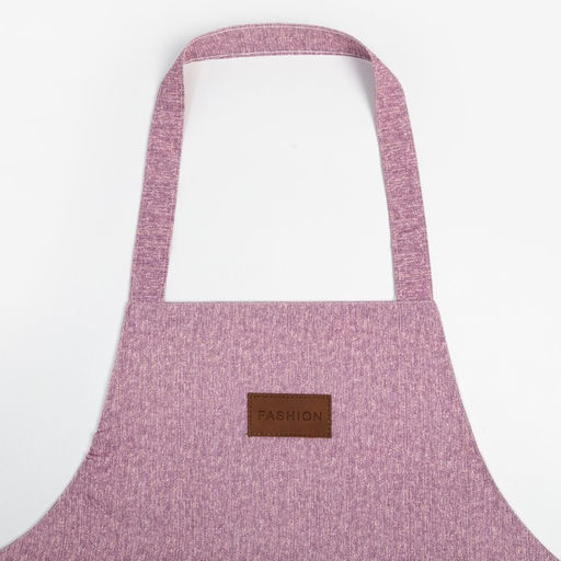 Фартук «Этель. Однотонный», розовый, 65×70 см, 100% п/э