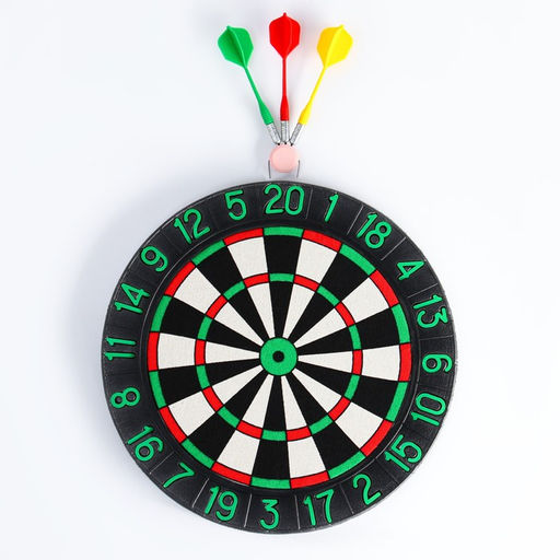 Дартс В цель, d-35 см, толщина 2 см, 3 дротика, дротик 14.2 х 3.2 см - Время игры фото 2