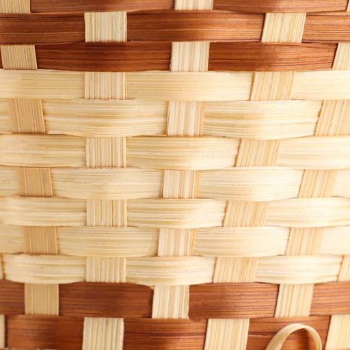 Корзина плетёная для хранения «Стакан», 14×14×18 см, ручка h=14 см, бамбук