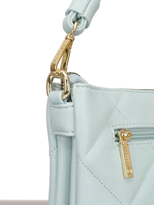 LACCOMA сумка Луиза-Ф826-голубой эко кожа хлопок  фото 7