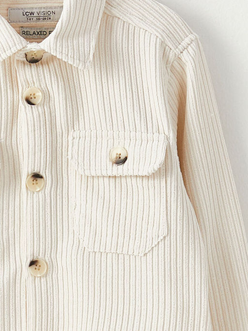 Basic Uzun Kollu Kadife Erkek ?ocuk G?mlek - Waikiki фото 3