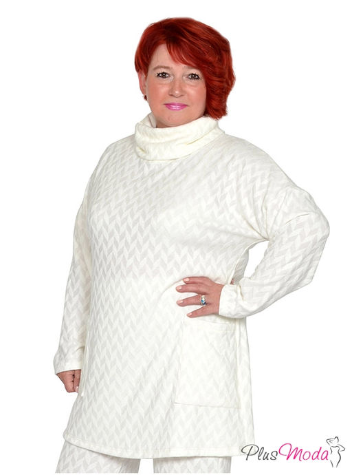 Свитер Модель №1649 размеры 44-84 - Plusmoda фото 3