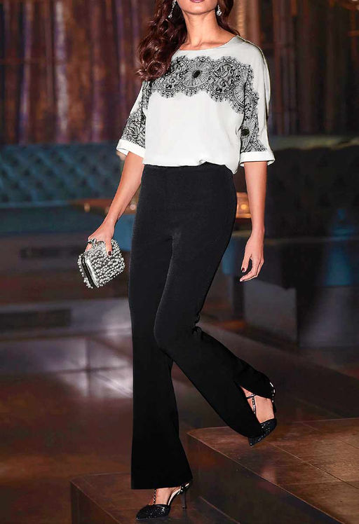 Блузка, экрю - Patrizia dini фото 3