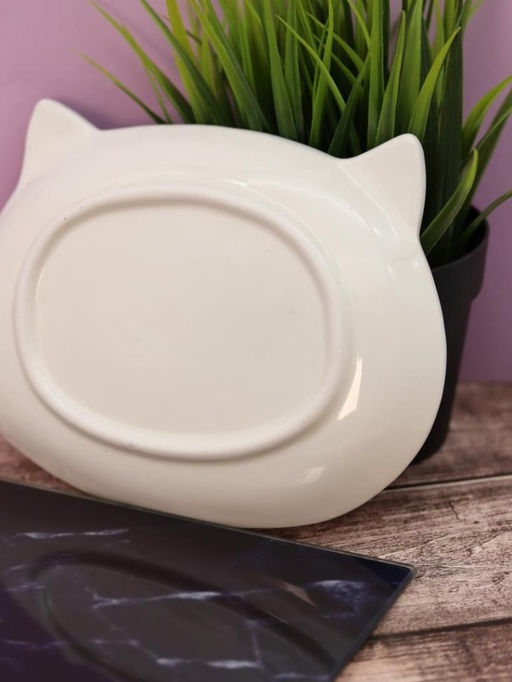 Тарелка керамическая Cat plate, 19,5х15 см