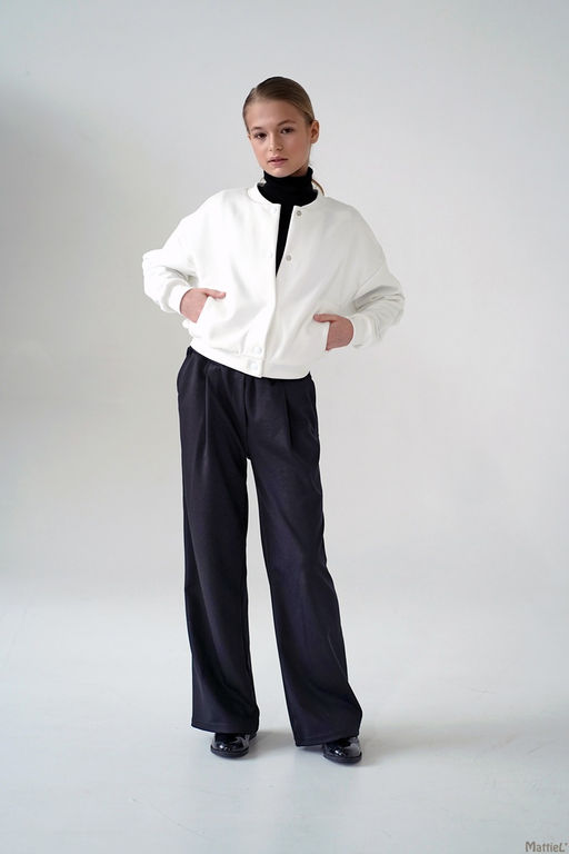 MATTIEL Бомбер D257 из премиального интерсофта с легким начёсом  фото 15