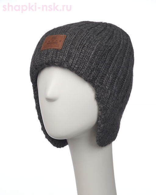 D 195 Ушанка мужская флис (56-58)