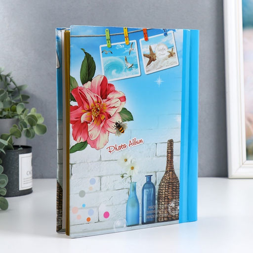 Фотоальбом магнитный на 20 листов Декор, 19.5?25?2 см, МИКС