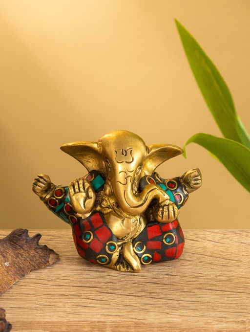 Сувенир «Ганеша», 6.5×4×5 см, латунь