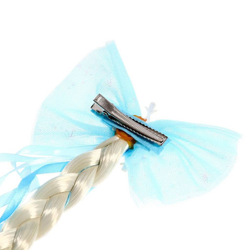 Коса на зажиме Снежная принцесса, 50 см - Simaland фото 15