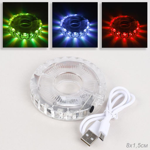 Фонарь интеллектуальный подсветка для колес COMIRON A13 корпус: пластик; свет 12 RGB LED; аккум 300 mAh USB; влагозащита IPX4; 7 цветов. Вес 40гр. / - Галеонтрейд фото 2