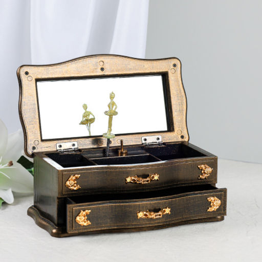 Шкатулка музыкальная 22х11х8 / 63313B /уп 24/пластик - Галеонтрейд фото 2