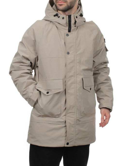 8897 BEIGE Куртка мужская зимняя облегченная (130 гр. холлофайбер)