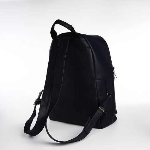 Рюкзак городской TEXTURA из искусственной кожи на молнии, наружный карман, цвет синий  фото 3