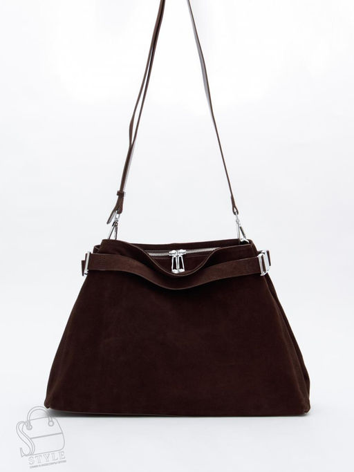 Сумка женская кожаная 6149Q coffee Polina&Eiterou