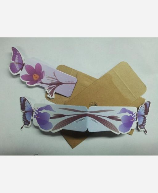 Закладки из картона "Бабочка",5 шт в наборе в ассортим. 904791