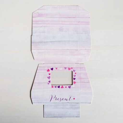 Цена за 5 шт. Кондитерская упаковка, коробка с ламинацией «Present», 10 х 8 х 3.5 см