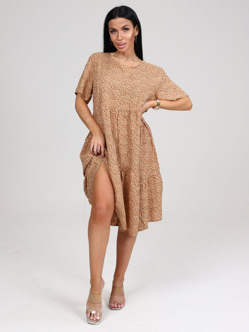 13 ПЛАТЬЕ ЖЕНСКОЕ (Бежевый) - А-дина фото 2