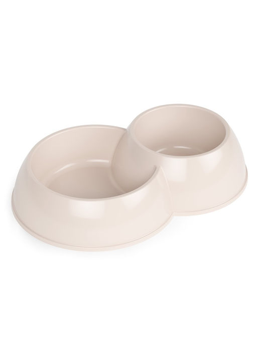 Цена за 2 шт. Миска двойная для животных ALTA, цвет МИКС
