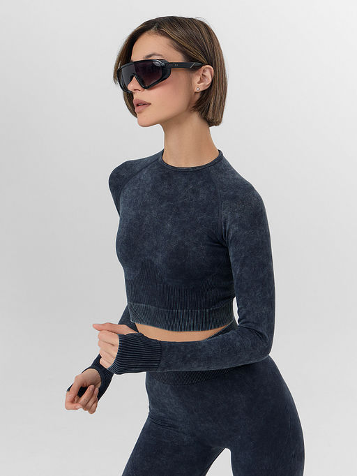 Джемпер женский для занятий спортом серый - Mark formelle фото 8